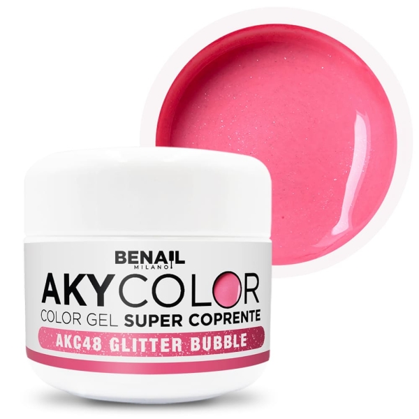 AkyColor Glitter Bubble Gum Spedizione in 24H Benail it