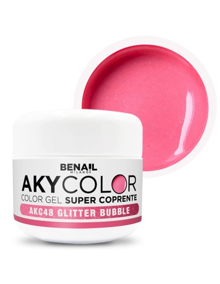 AkyColor Glitter Bubble Gum Spedizione in 24H Benail it