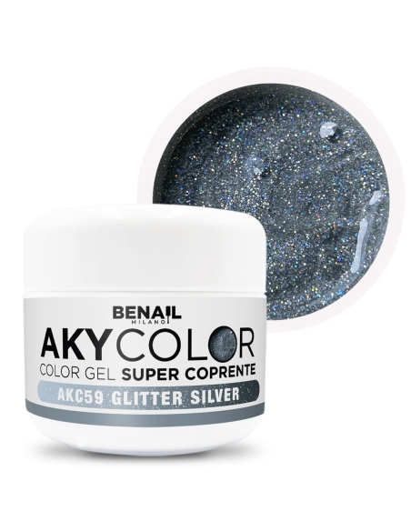 AkyColor Glitter Silver Spedizione in 24H Benail it