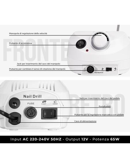 Fresa Unghie Spedizione in 24H Benail it