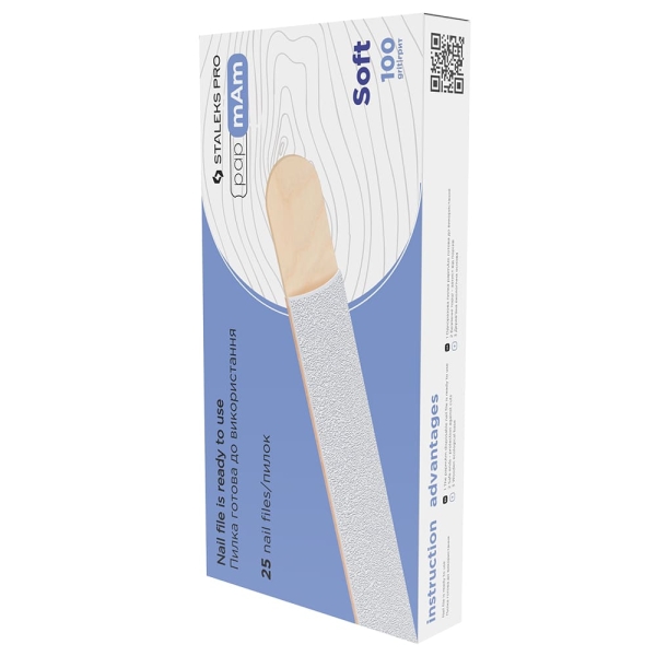 Staleks - Lime Monouso con base in legno 25pz Grana100