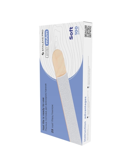 Staleks - Lime Monouso con base in legno 25pz Grana100