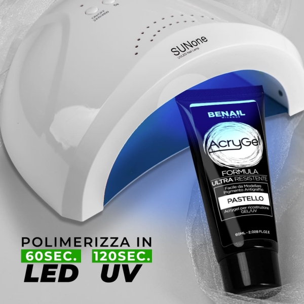 AcryGel 60ml - Bianco Pastello | Spedizione in 24H | Benail it