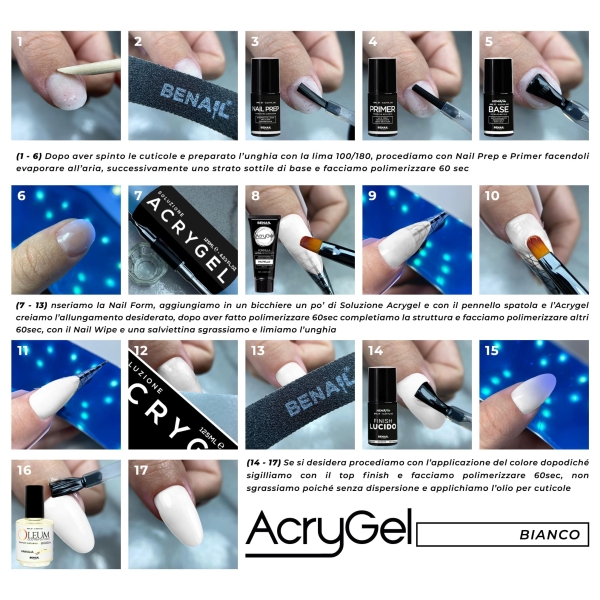 AcryGel 60ml - Bianco Pastello | Spedizione in 24H | Benail it
