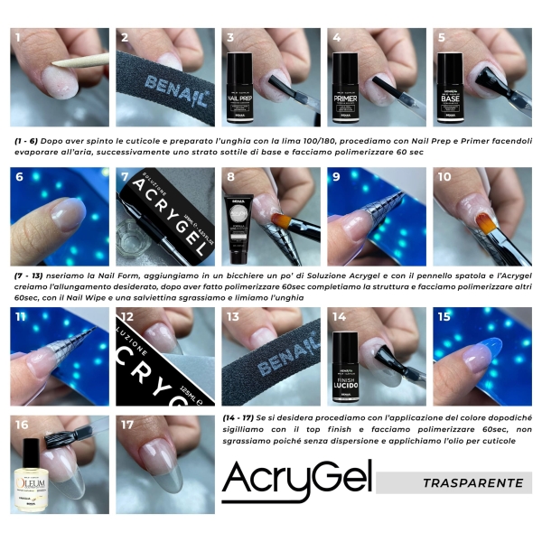 AcryGel 60ml - Trasparente | Spedizione in 24H | Benail it