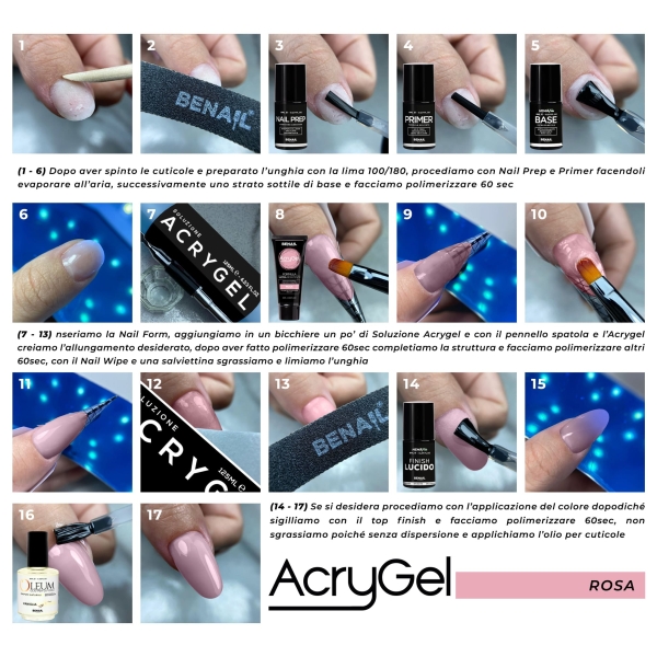 AcryGel 60ml - Rosa | Spedizione in 24H | Benail it