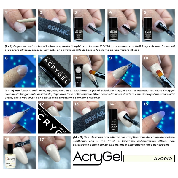 AcryGel 60ml - Avorio | Spedizione in 24H | Benail it