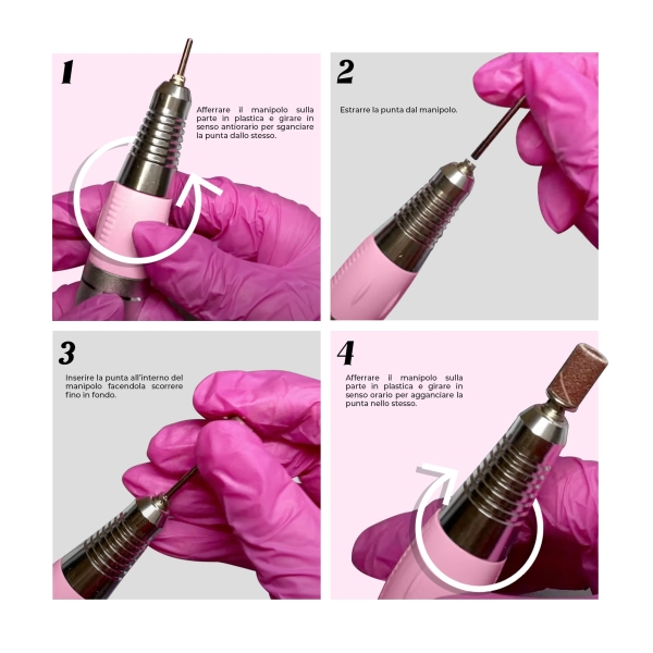 Fresa per Unghie Professionale – Micromotore per Rimozione, Preparazione e Dry Manicure | Benail