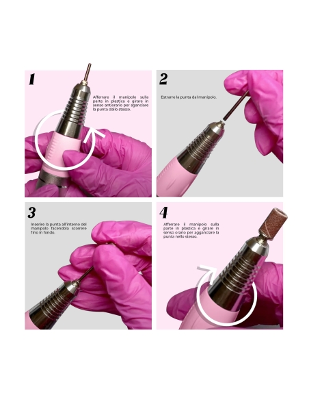 Fresa per Unghie Professionale – Micromotore per Rimozione, Preparazione e Dry Manicure | Benail