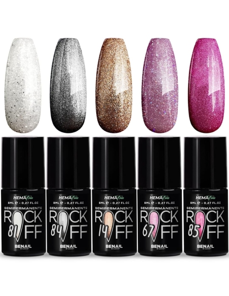 Kit RockOff KRK05 Glitter Spedizione in 24H Benail it