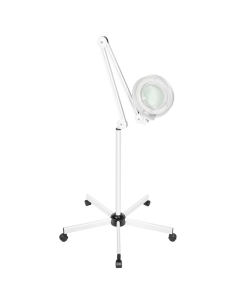 Lampada da terra con ruote - Bianca