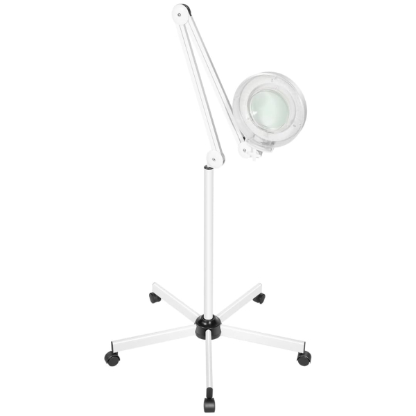 Lampada da terra con ruote - Bianca