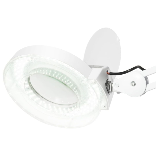 Lampada da terra con ruote - Bianca