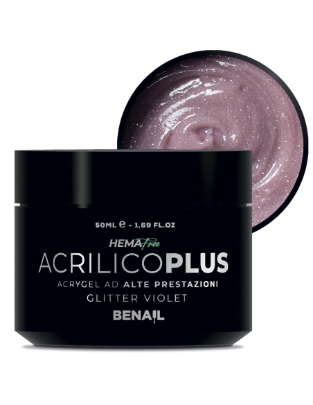 Acrilico Plus 50ml - Glitter Violet | Spedizione in 24H | Benail it Acrilico Plus 50ml - Glitter Violet | Spedizione in 24H | Benail it