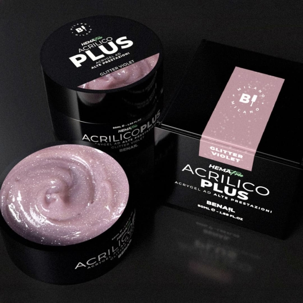 Acrilico Plus 50ml - Glitter Violet | Spedizione in 24H | Benail it