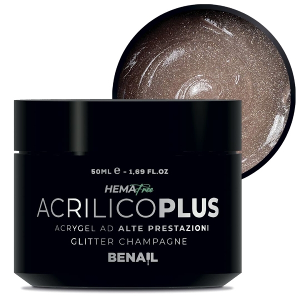 Acrilico Plus 50ml - Glitter Champagne | Spedizione in 24H | Benail it