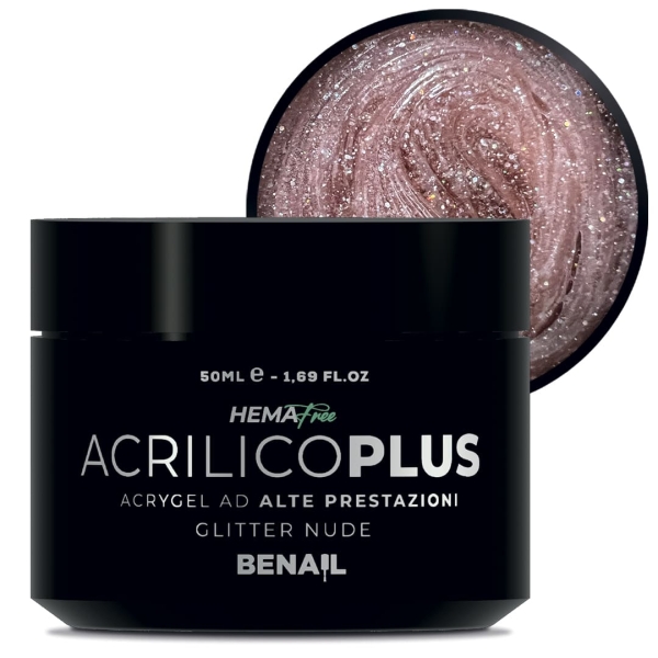 Acrilico Plus 50ml - Glitter Nude | Spedizione in 24H | Benail it