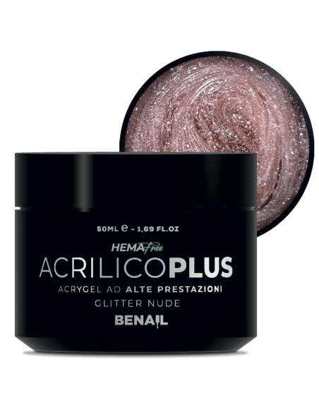 Acrilico Plus 50ml - Glitter Nude | Spedizione in 24H | Benail it Acrilico Plus 50ml - Glitter Nude | Spedizione in 24H | Benail it