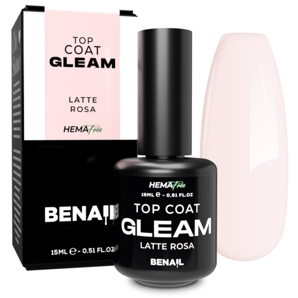 Top Coat Gleam - Latte Rosa15ml