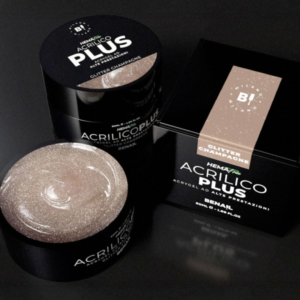 Acrilico Plus 50ml - Glitter Champagne | Spedizione in 24H | Benail it