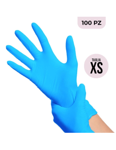 Guanti in Nitrile Azzurri TG.XS