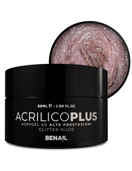 Acrilico Plus 50ml - Glitter Nude | Spedizione in 24H | Benail it