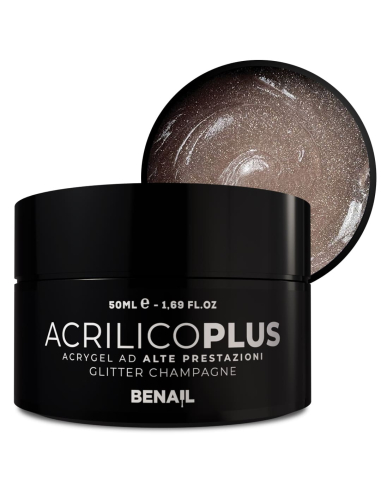 Acrilico Plus 50ml - Glitter Champagne | Spedizione in 24H | Benail it