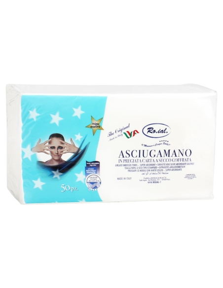 Asciugamano Carta Piegato Groffrato 35x67 da 50pz