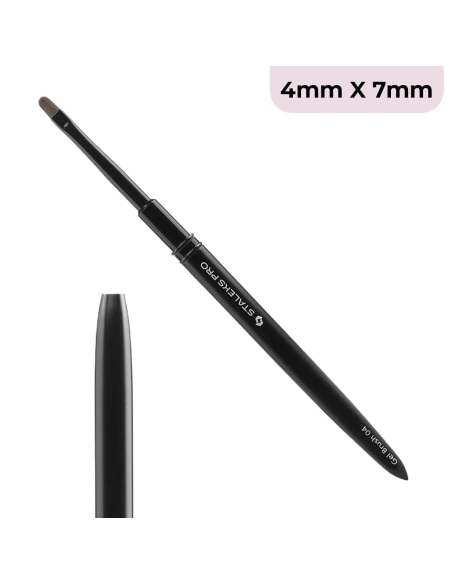 Staleks - Pennello liner larghezza 4mm - lunghezza 7mm