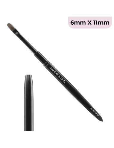 Staleks - Pennello liner larghezza 6mm - lunghezza 11mm
