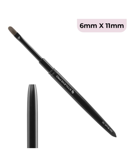 Staleks - Pennello liner larghezza 6mm - lunghezza 11mm