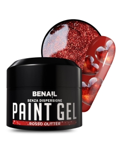 Gel Uv Paint GU09 – Red Glitter