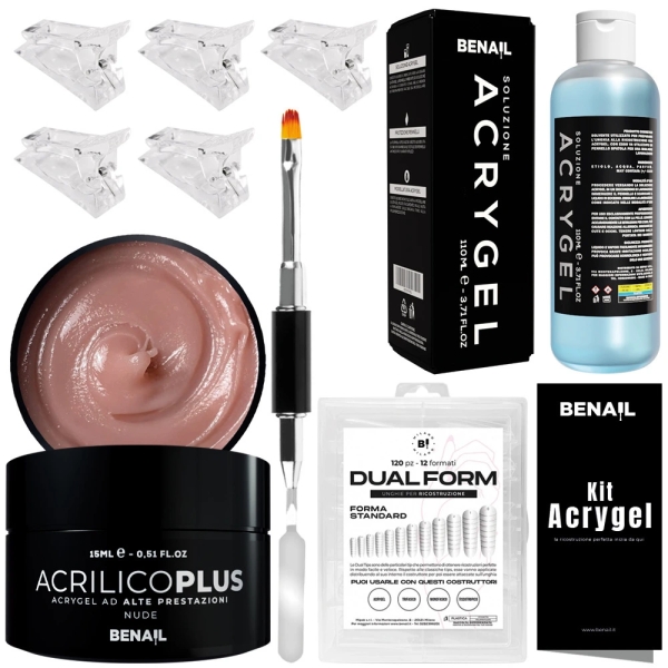 Kit AcryGel per Tecnica Dual Form – Ricostruzione Unghie Professionale