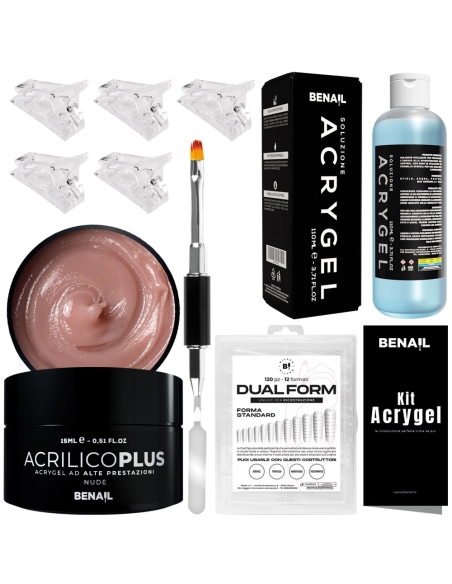 Kit AcryGel per Tecnica Dual Form – Ricostruzione Unghie Professionale