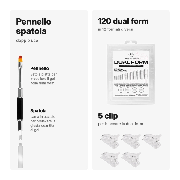 Kit AcryGel per Tecnica Dual Form – Ricostruzione Unghie Professionale