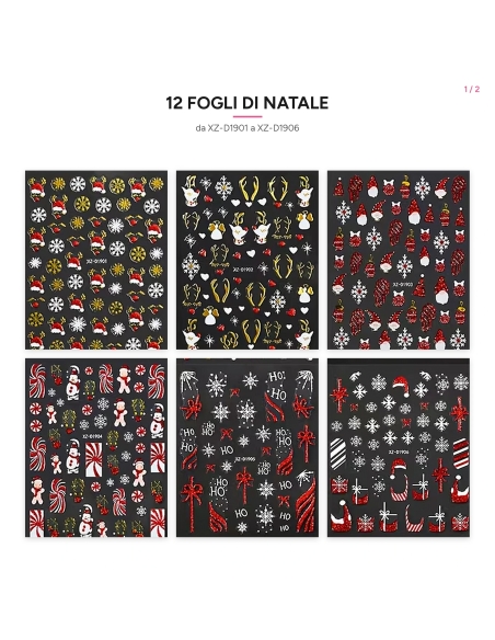Adesivi Nail Art Natale