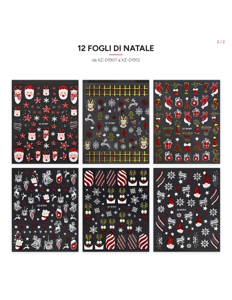 Adesivi Nail Art Natale