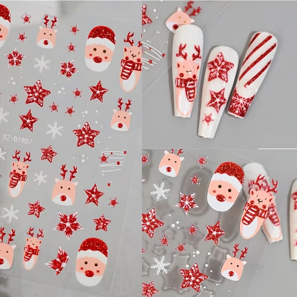 Adesivi Nail Art Natale