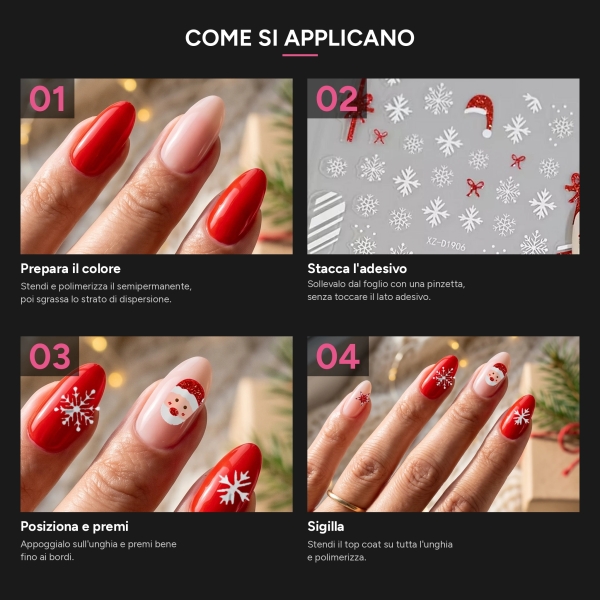 Adesivi Nail Art Natale