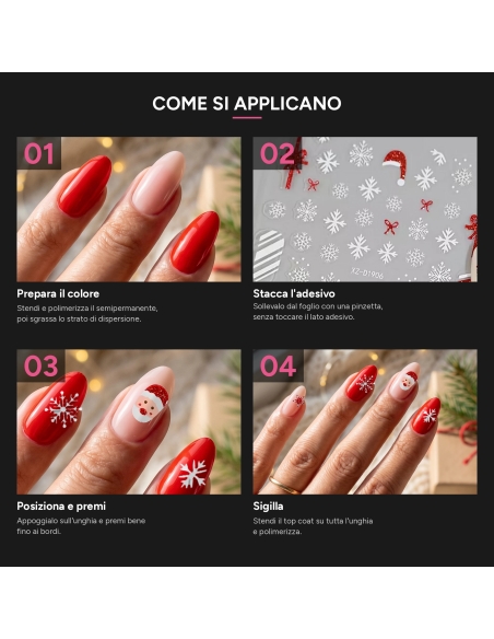 Adesivi Nail Art Natale