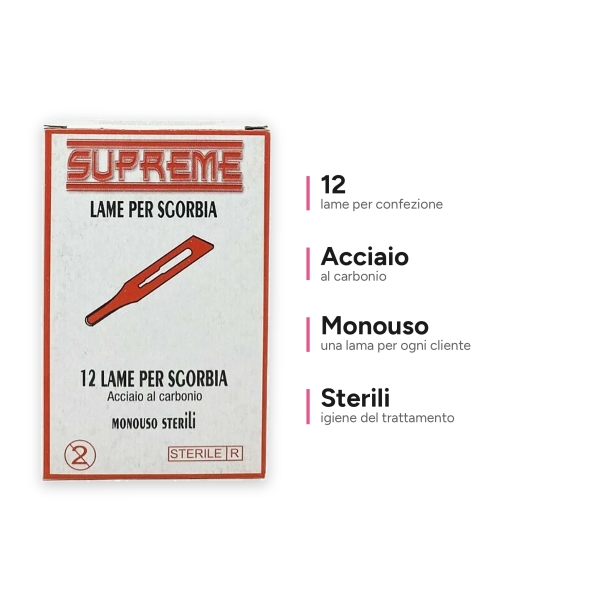 Lama Sgorbia Monouso n.12 - pz.12