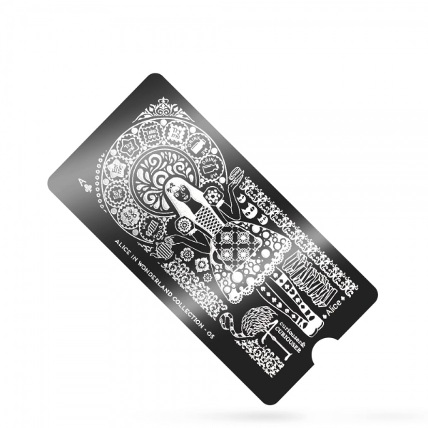 Metal stamping Alice In Wonderland